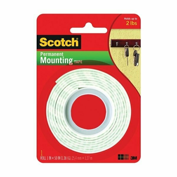 Scotch Tape 1in X 50in 3-M Mounting 114S